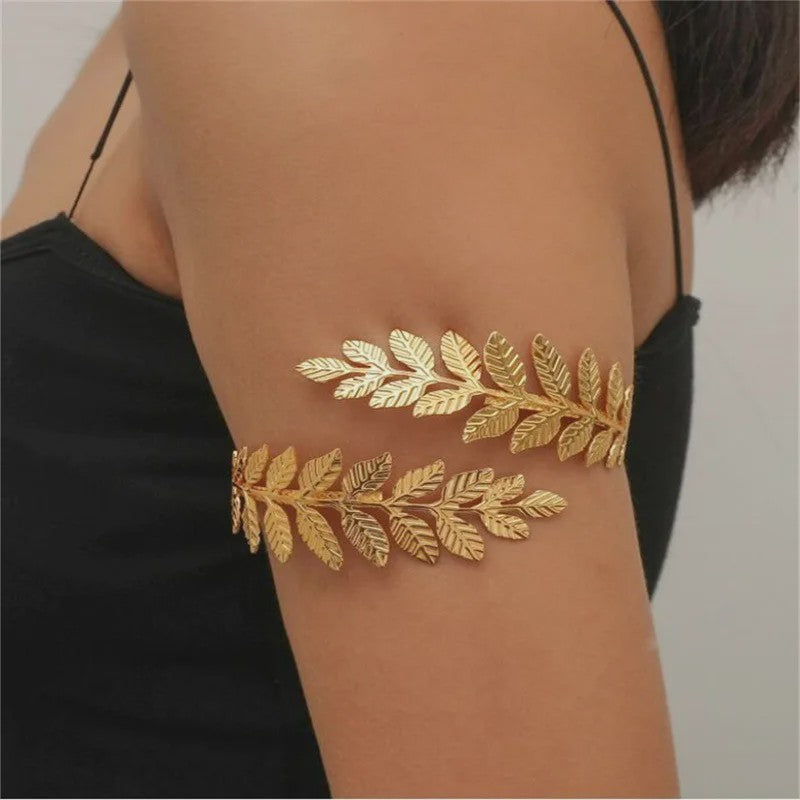 Verstelbare Bladvorm Armband - Romeinse Stijl Arm Sieraden voor Bruiden