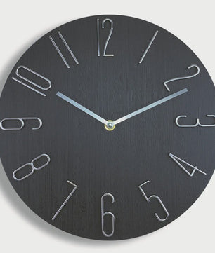 Stille Wandklok 30cm - Scandinavisch Design, Modern & Strak, Zonder Secondewijzer