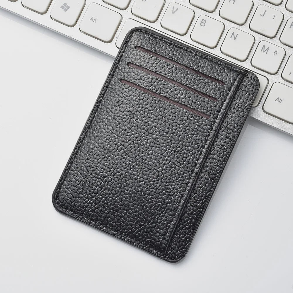 Ultra-dunne PU Lederen Creditcard Portemonnee - Zakformaat Kaarthouder