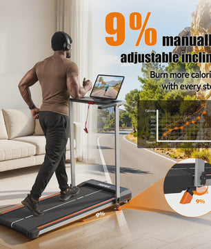 KeHot Opvouwbare Loopband met Bluetooth APP, 1-12 km/u, Incline, 125kg Capaciteit