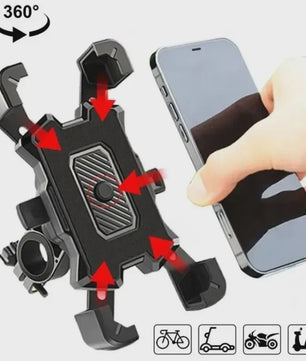 360° Roteerbare Telefoonhouder voor Fiets, Motor & Scooter - Universeel & Antislip
