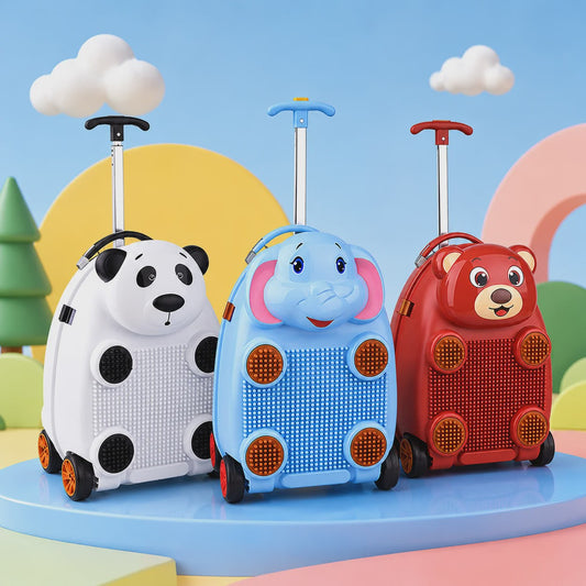 Leuke Kinder Koffer - Zitten, Trekken & Reizen met Dieren Design