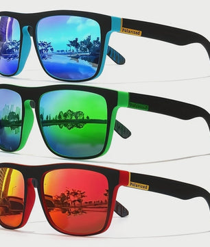 Polaroid Zonnebril Heren Dames - Vintage Vierkant Design, UV400 Bescherming, Luxe Uitstraling