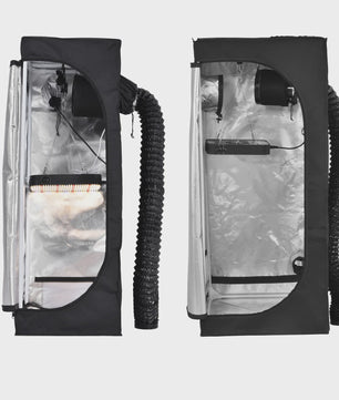 Complete Kweek Tentsysteem: Grow Tent met Ventilator, Koolstoffilter & Dimbare Full Spectrum LED Groeilamp
