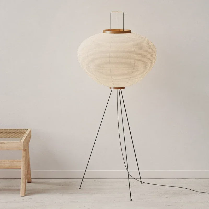 Japanse Retro LED Sfeerverlichting - Minimalistische Lantaarn Vloerlamp voor Woonkamer & Slaapkamer