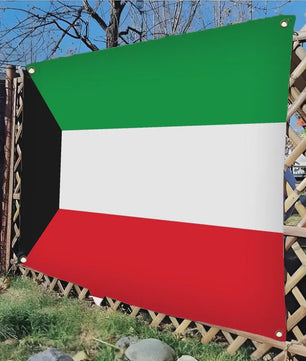 Kuwait Vlag - Duurzaam & Makkelijk Ophangen - Binnen & Buiten Decoratie
