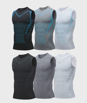 Heren Compressie Tanktop - Sneldrogend Sportshirt voor Fitness & Bodybuilding
