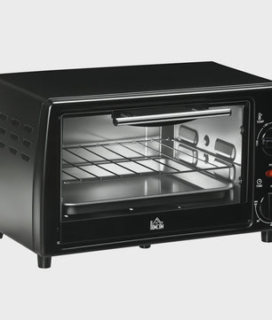 Homcom Mini Oven 10L - Compacte Elektrische Oven met 750W Vermogen