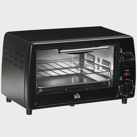 Homcom Mini Oven 10L - Compacte Elektrische Oven met 750W Vermogen