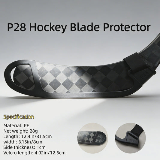 IJshockey Stick Blade Protector P28/P92 - Duurzaam PE Materiaal met Klittenband