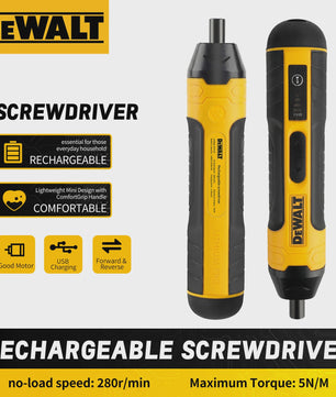 DEWALT Accu Schroevendraaier 3.6V DC - Compact, Oplaadbaar met LED & USB