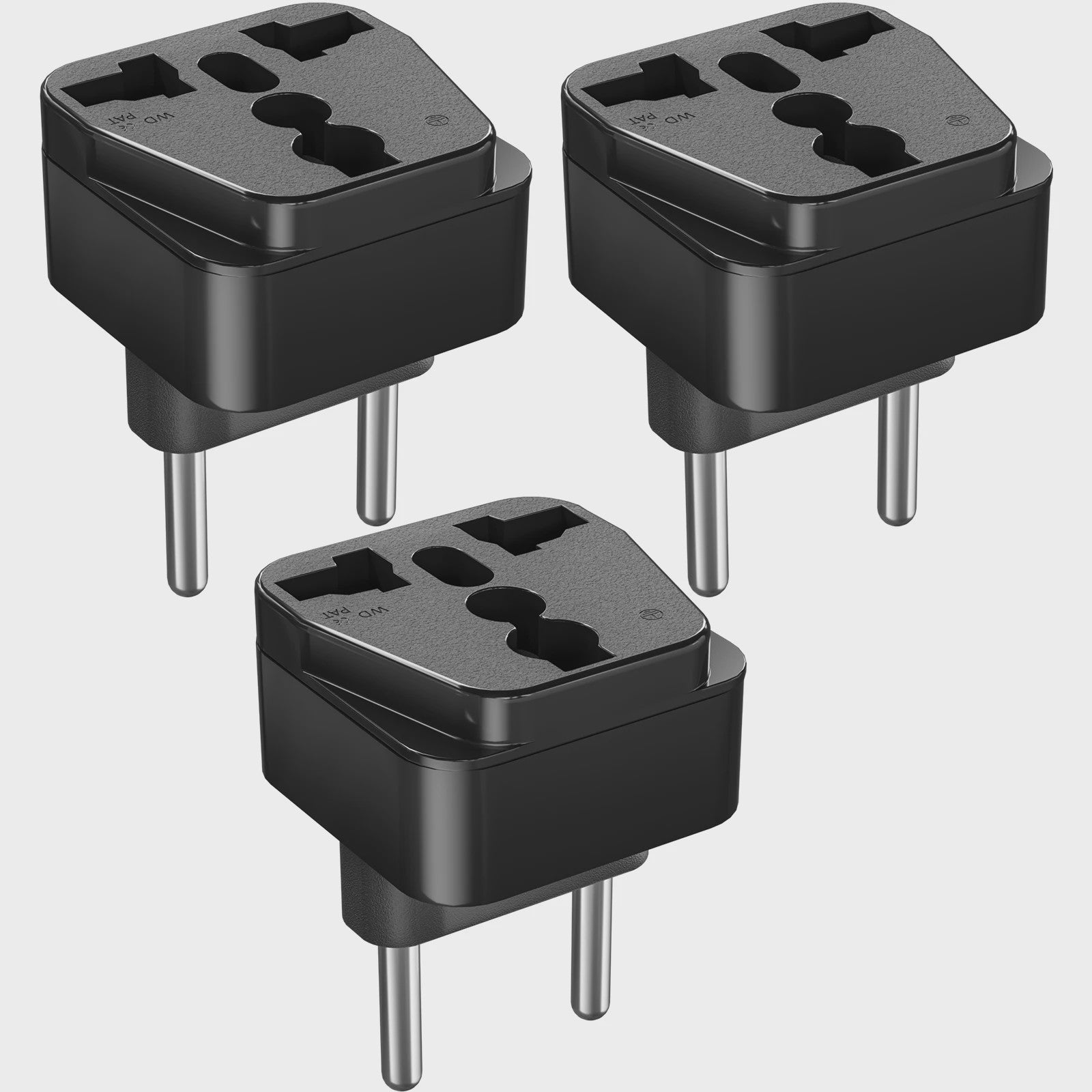 3-delige Universele Reisadapter: EU Plug Converter voor US, UK, AU Apparaten