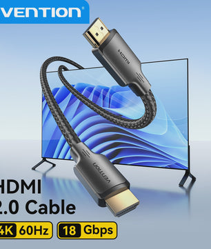 Vention HDMI 2.0 Kabel 4K@60Hz - 18Gbps Hoge Snelheid met Dolby Vision voor Laptop, PS5 & TV