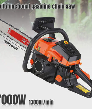 Krachtige 68CC Benzine Kettingzaag 20 Inch - 7000W Professioneel voor Hout & Bomen