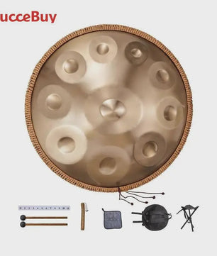 22-inch D Minor Handpan Drum: Helend Geluid voor Beginners