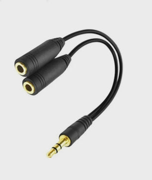 3.5mm Y-Splitter Kabel: 1 Male naar 2 Female Audio Adapter voor Koptelefoon & Microfoon