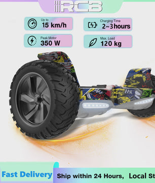 RCB Hoverboard 8.5 Inch Zelfbalancerend met App Controle, Bluetooth & LED Verlichting