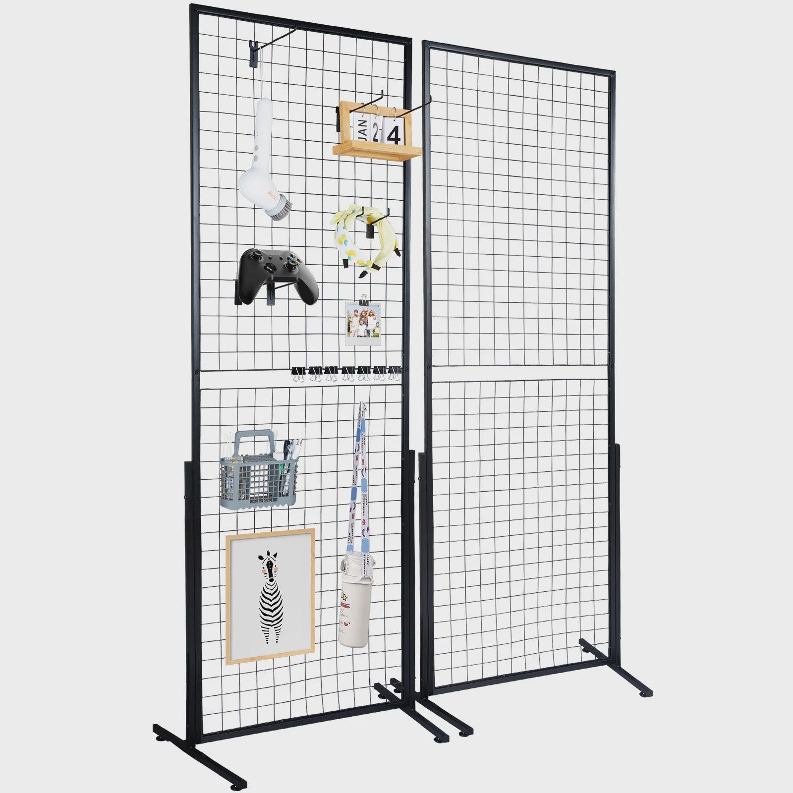 Dubbelzijdige Gridwall Display Panelen met Haken - 2 Stuks