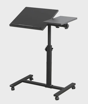 Verstelbare Laptoptafel op Wielen - Inklapbaar & Mobiel Sta-bureau voor Bed en Bank