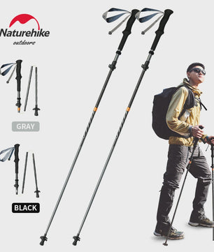 Naturehike Ultralichte Carbon Fiber Trekkingstokken - Opvouwbaar & Snel Sluitend