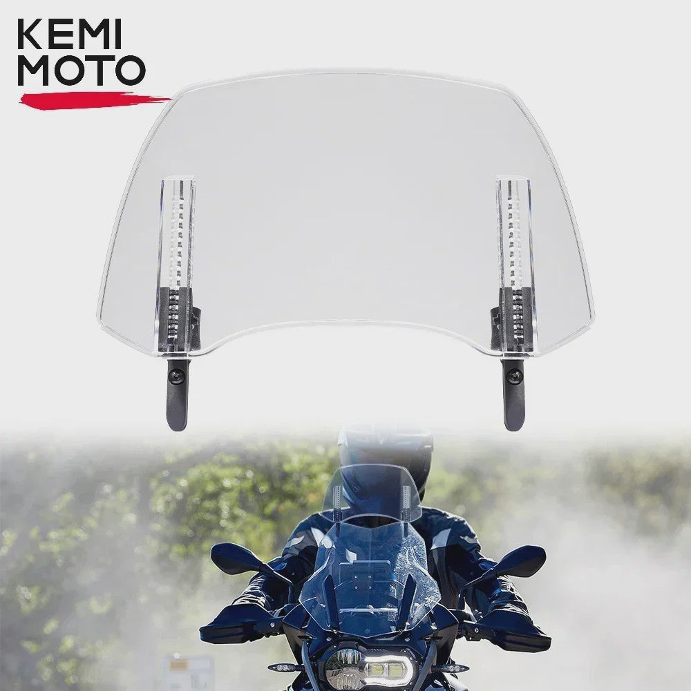 Universele Motor Windscherm Verlenging - Verstelbare Winddeflector voor BMW R1250GS, Honda, Suzuki