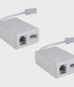 2x ADSL/DSL Microfilter Splitter RJ11 BT - Internet & Telefoon