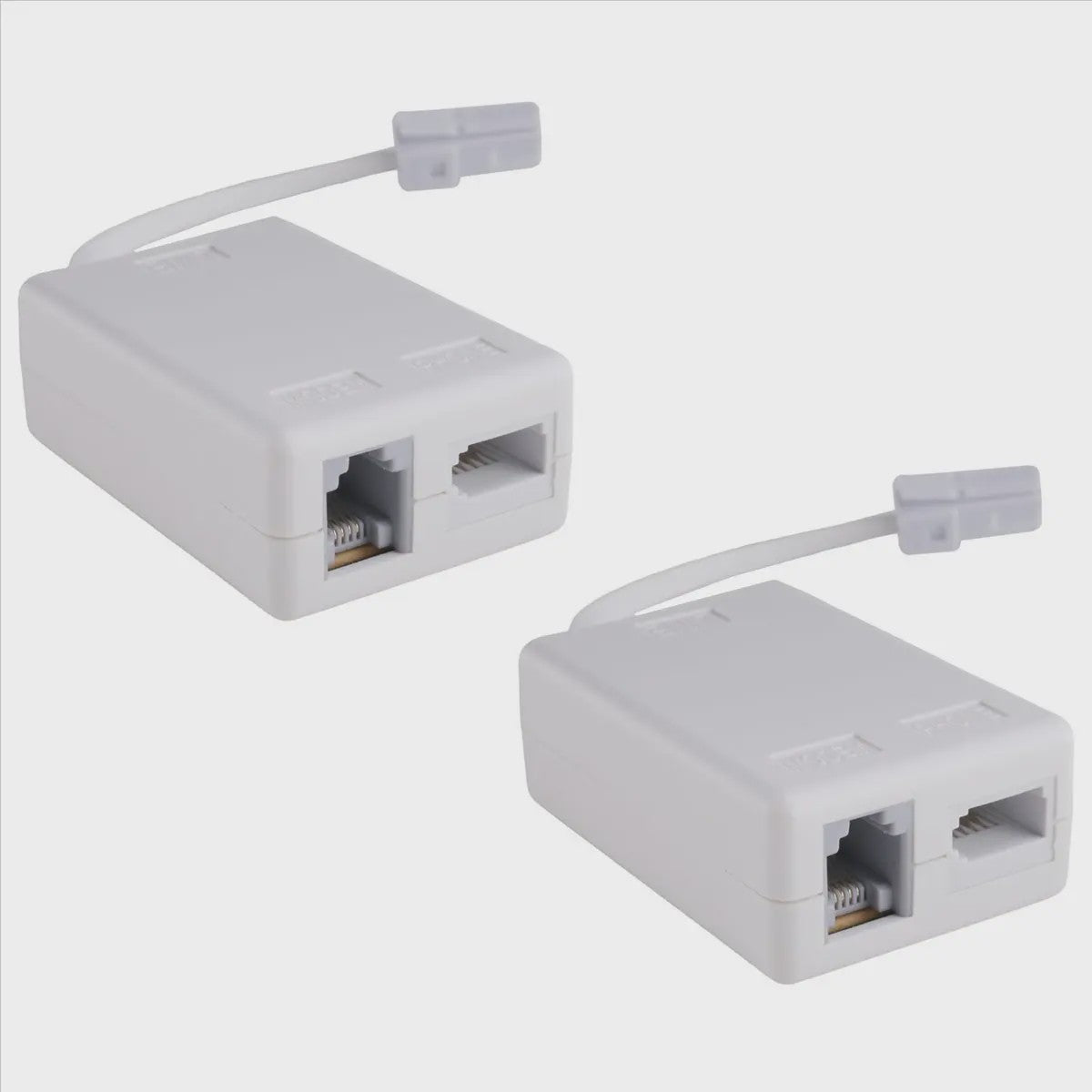 2x ADSL/DSL Microfilter Splitter RJ11 BT - Internet & Telefoon