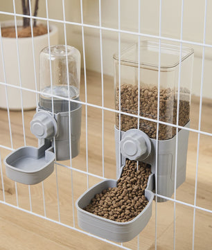 Automatische Dierenvoeder en Waterdispenser voor Kooi - Ideaal voor Hond, Kat, Konijn