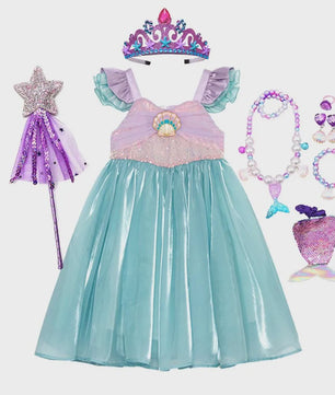 Prinsessenjurk Meisjes Ariel Zeemeermin Jurk - Feestelijk & Zomers
