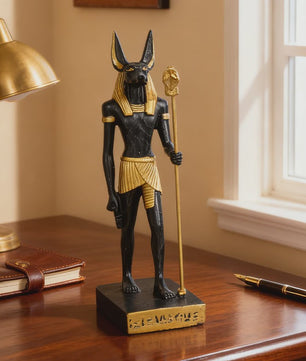 Anubis Beeld - Egyptische Mythologie Hars Decoratie voor Woonkamer, Slaapkamer & Studiekamer