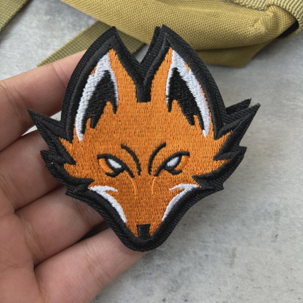 Fox Morale Patch - Tactische Borduur Badge met Klittenband voor Kleding en Rugzakken