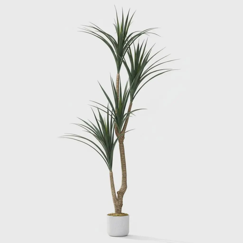 Realistische Kunst Dracaena Marginata Boom - 165cm Hoge Kunstplant in Pot voor Binnen Decoratie