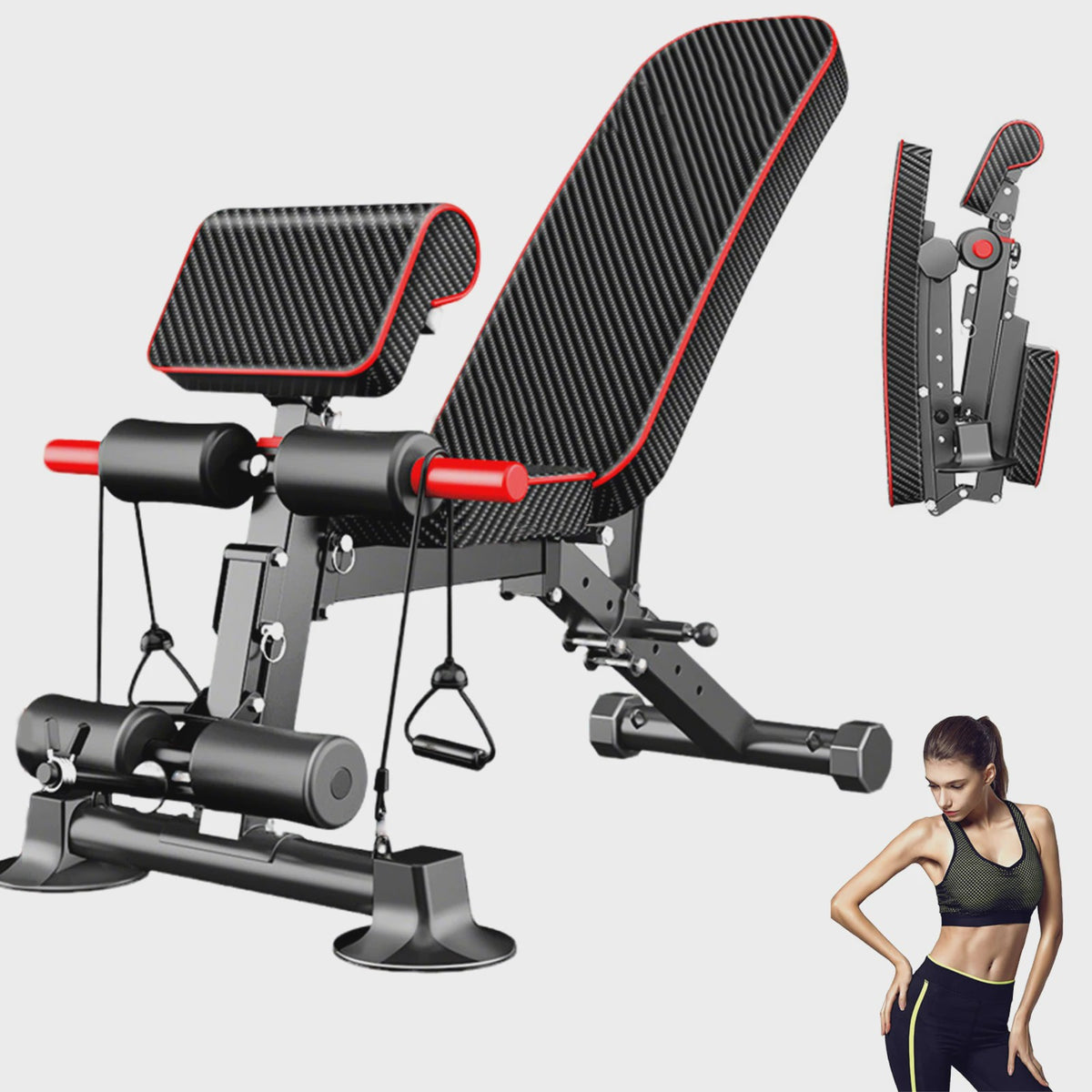 Opklapbare Dumbbell Bank - Sterke Draagkracht, Veelzijdige Fitnessapparatuur voor Thuis
