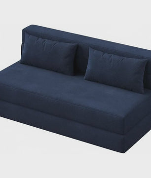 2-in-1 Fluweel Slaapbank - Comfortabele 2-zits Bank met Afneembare Hoes