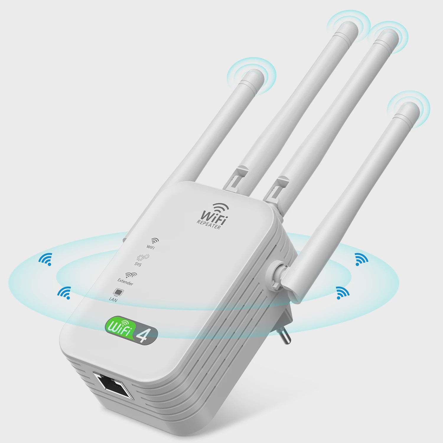 Krachtige WiFi Repeater met 3 Antennes - Versterk je Signaal tot 300 Mbps