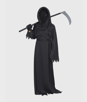 Grim Reaper Kostuum Halloween - Doodskostuum met Kap en Zeis voor Volwassenen