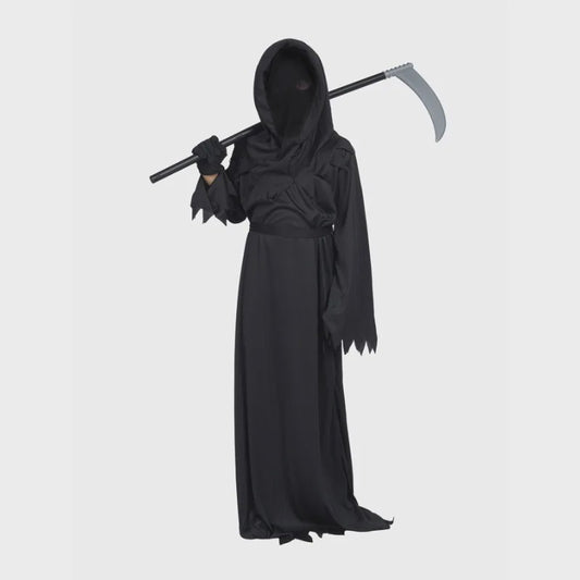 Grim Reaper Kostuum Halloween - Doodskostuum met Kap en Zeis voor Volwassenen