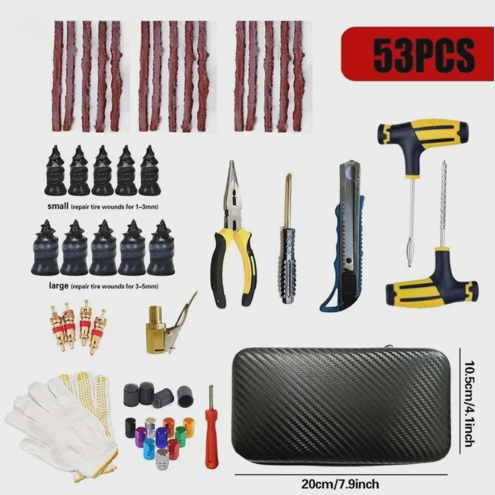 Universele Bandenreparatieset - Noodreparatiegereedschap voor Auto, Motor, Vrachtwagen