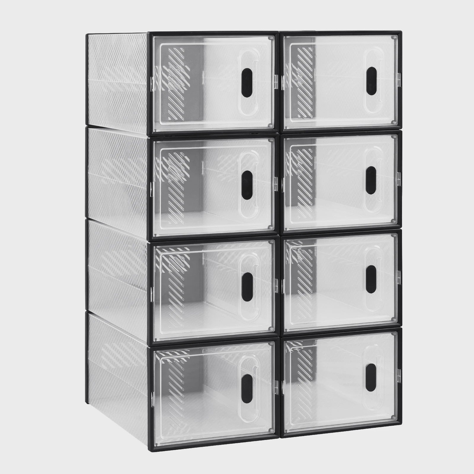 Stapelbare Transparante Schoenenboxen met Magneetdeur - 8, 12 of 18 Stuks