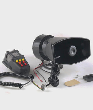 Krachtige 120DB Auto Sirene Luidspreker met Microfoon - 100W 12V Alarm Claxon Hoorn