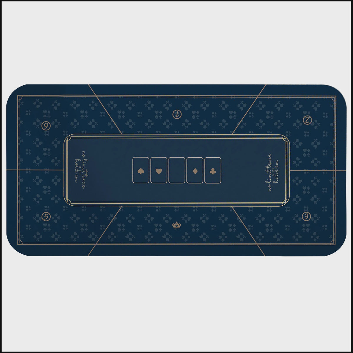 Professionele Poker Tafelmat - 120x60cm of 180x90cm - Rubber met Absorberende Pad