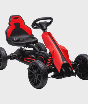 Kinder Trappen Go-Kart met Verstelbare Stoel en Stille EVA Wielen