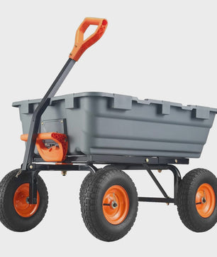 Poly Tuin Kipkar met Stalen Frame en 2-in-1 Handvat - 360kg Laadvermogen