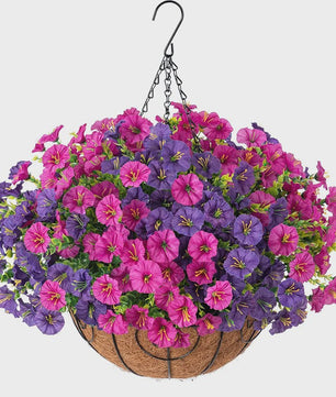 Kunstbloemen Ochtendgloren met Eucalyptus - UV-bestendig, 2/4 Stuks