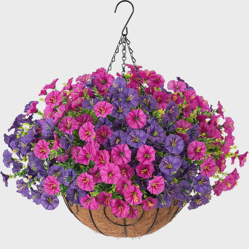 Kunstbloemen Ochtendgloren met Eucalyptus - UV-bestendig, 2/4 Stuks