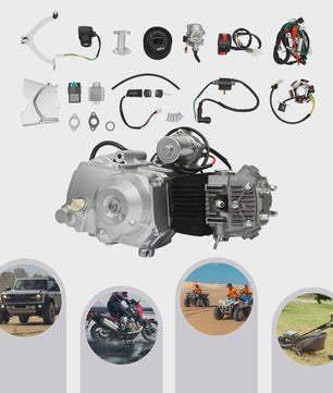 125cc 4-Takt Semi-Automatische Motor met Elektrische Start & Reverse voor ATV, Quad, Go-Kart