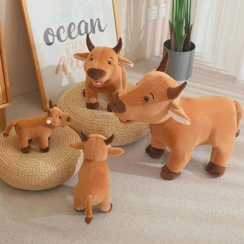 Schattige Koeien & Stieren Pluche Knuffels - 25-40cm - Educatief Speelgoed & Cadeau