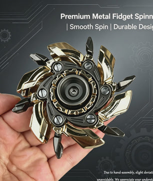 Premium Metalen Deformeerbare Fidget Spinner - EDC Hand Spinner voor Volwassenen - Anti-Stress Vingertop Gyro Speelgoed