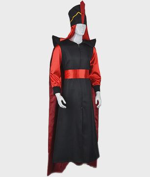 Jafar Cosplay Kostuum voor Heren en Dames - Jumpsuit, Mantel & Hoed