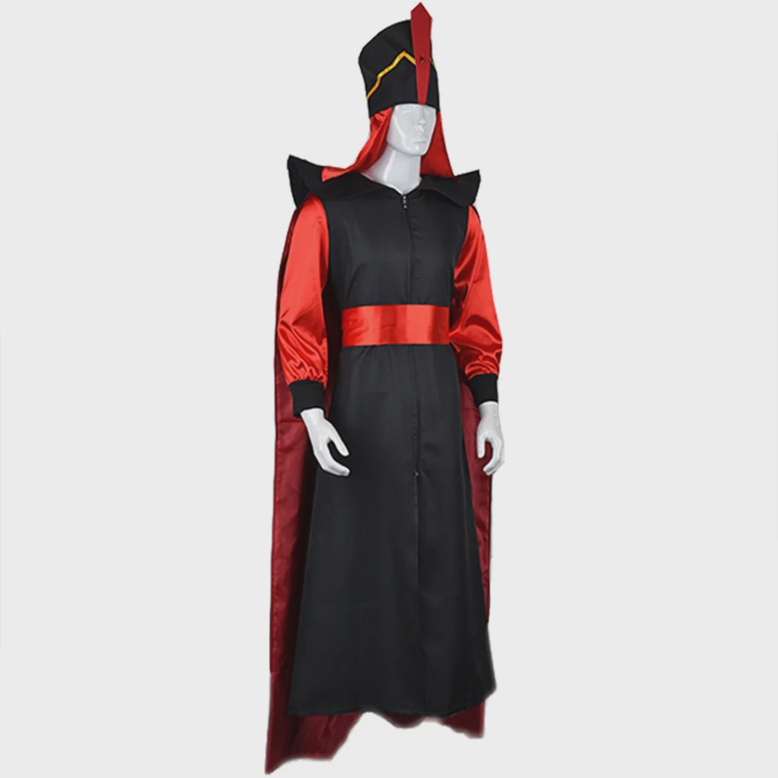 Jafar Cosplay Kostuum voor Heren en Dames - Jumpsuit, Mantel & Hoed